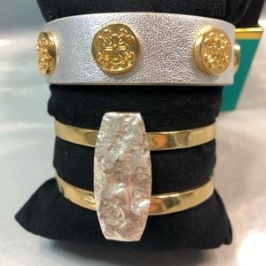 Rustic Cuff Mixed Metals (Meagan and Bangle)